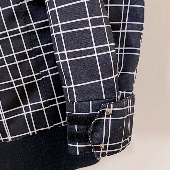 Billabong Altyr Winter Ski Snowboard Coat Black & White Lines S - Picture 8 of 16